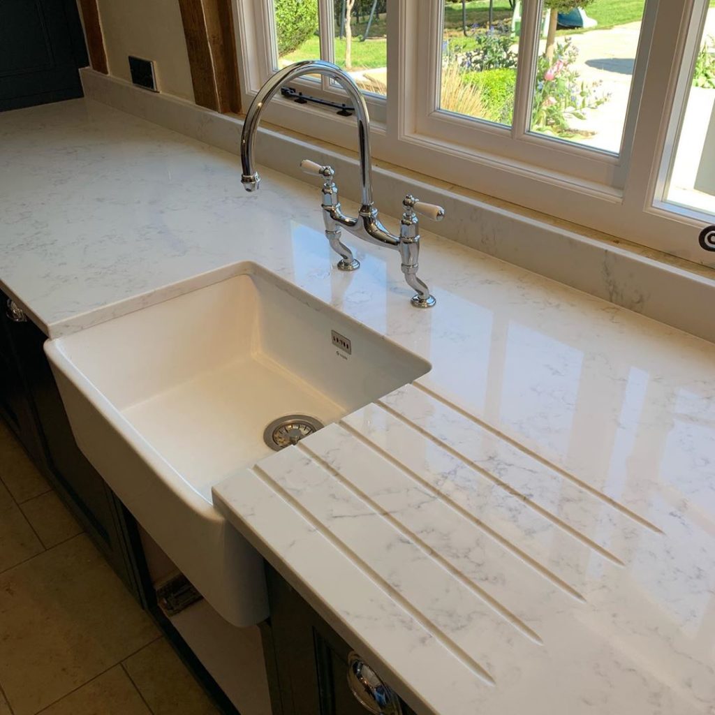 Bianco Carrera 30mm Worktop
