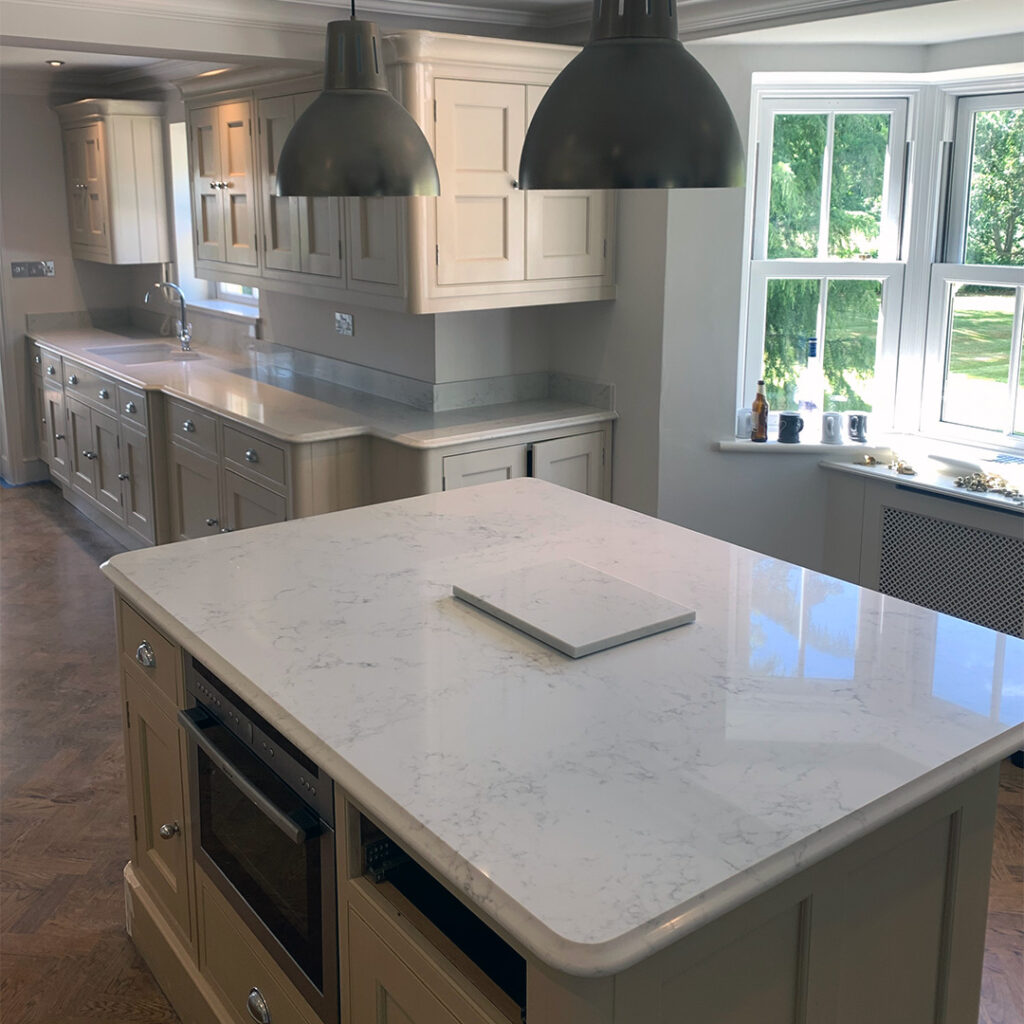 Bianco Carrera Quartz Worktop